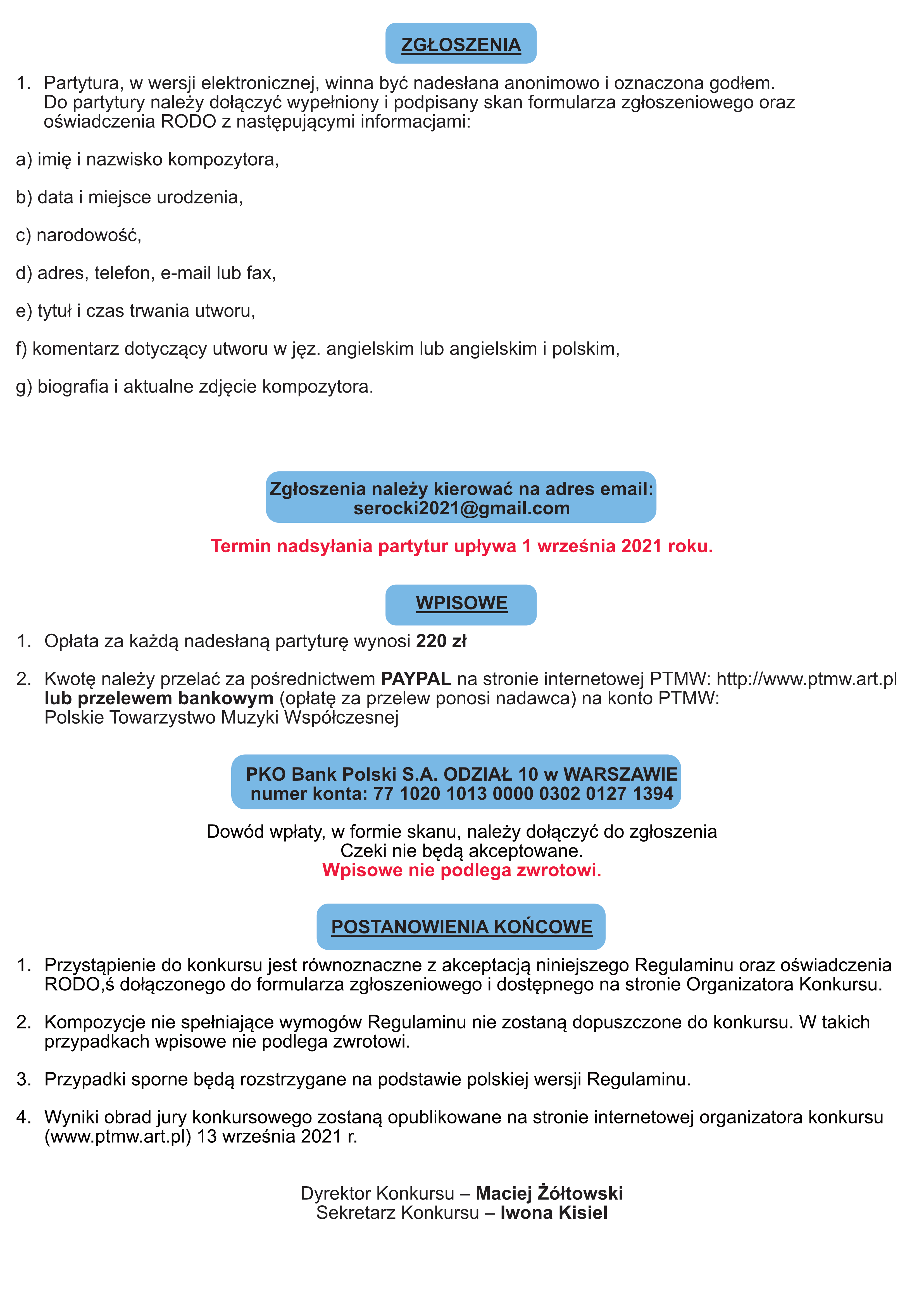 Regulamin STR 2 Regulamin STR 2