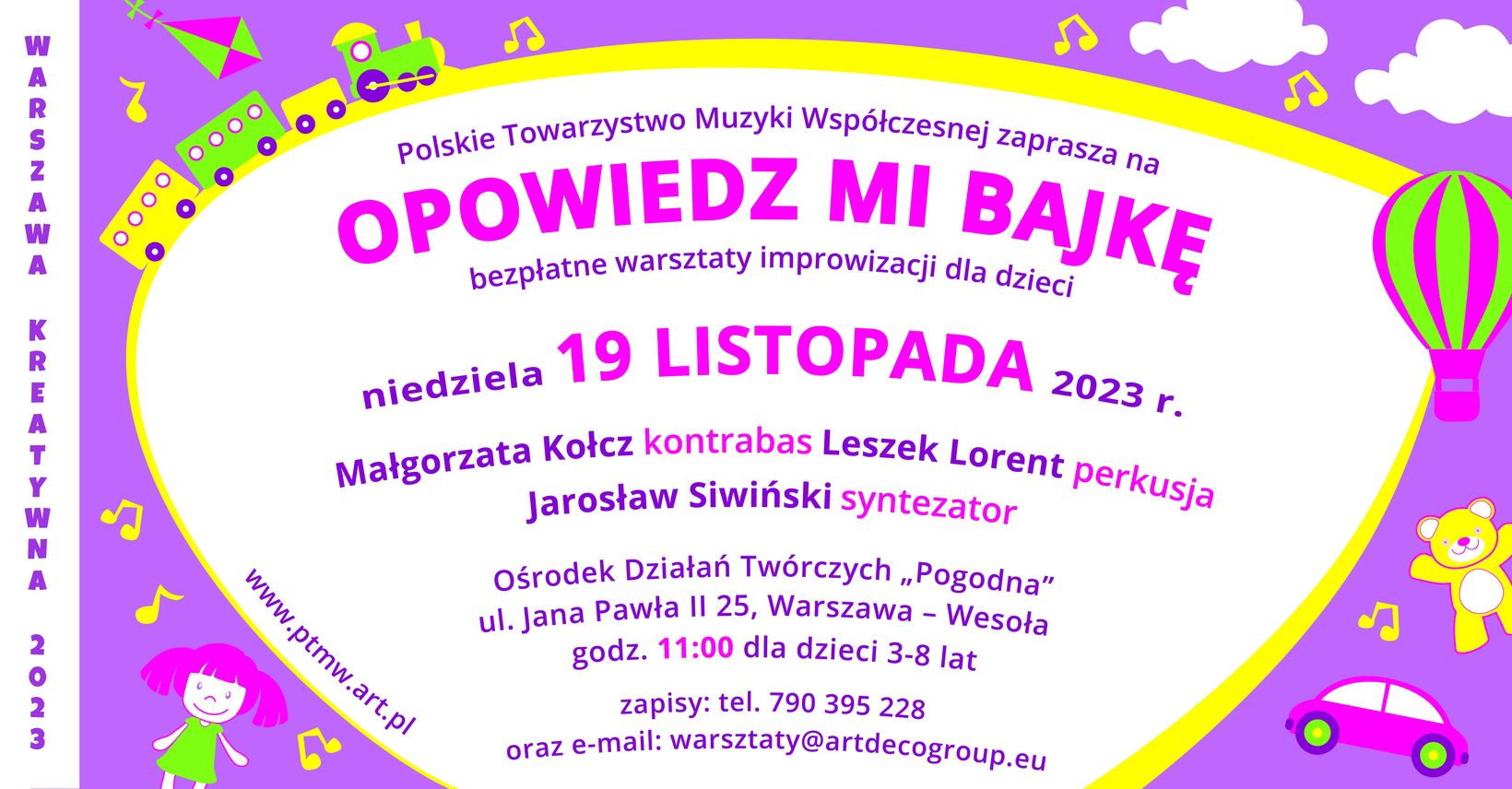 OMB WK 2023 - warsztaty 19.11 - grafika FB OMB WK 2023 - warsztaty 19.11 - grafika FB