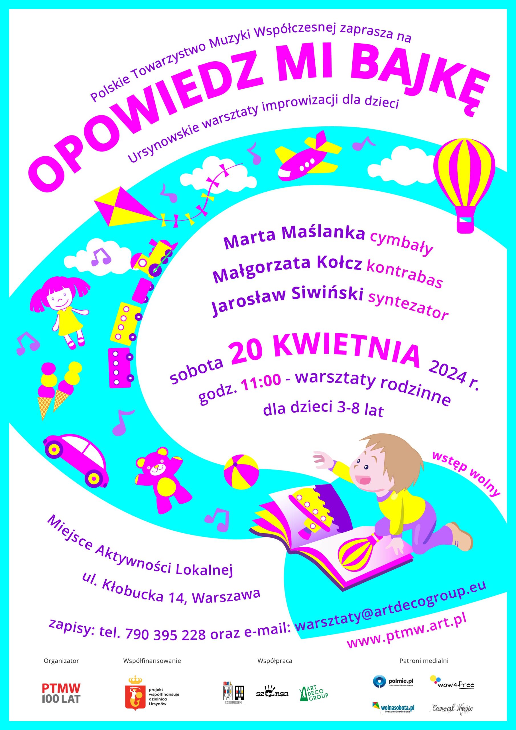 OMB URSYNÓW 2024 - warsztaty 20.04 - plakat