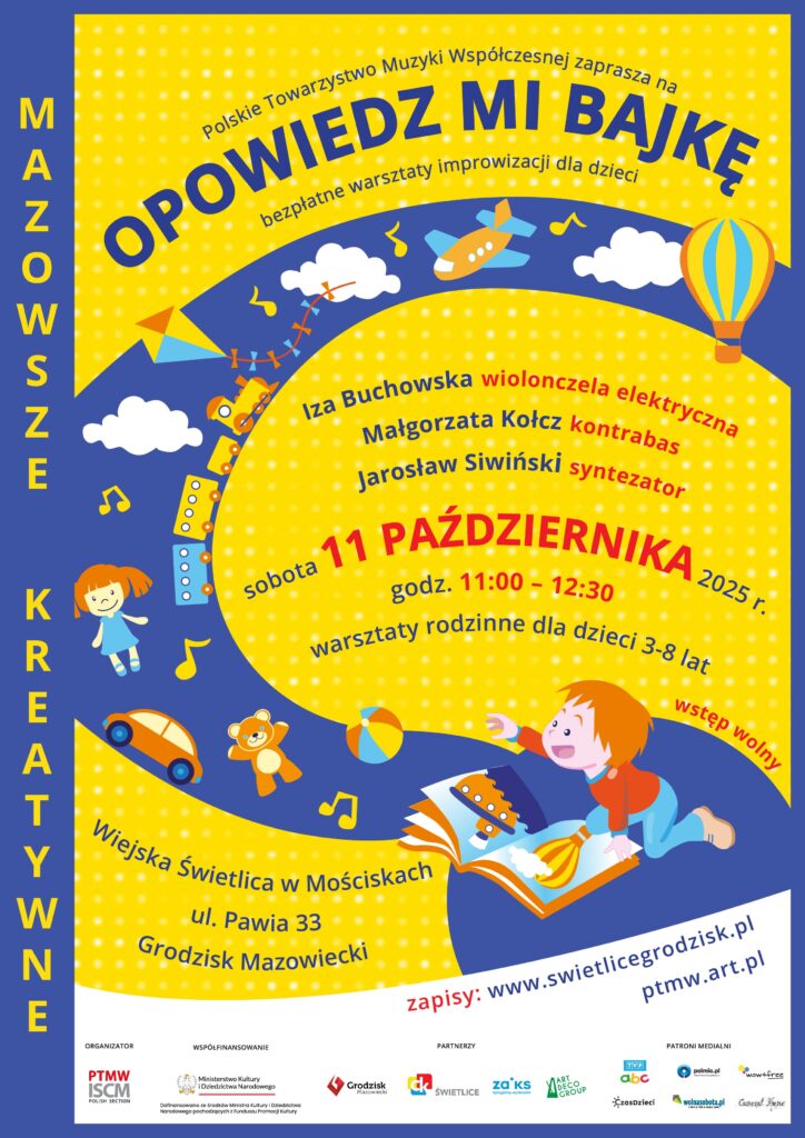MK OMB 2025 - warsztaty rodzinne 11.10 - plakat MK OMB 2025 - warsztaty rodzinne 11.10 - plakat