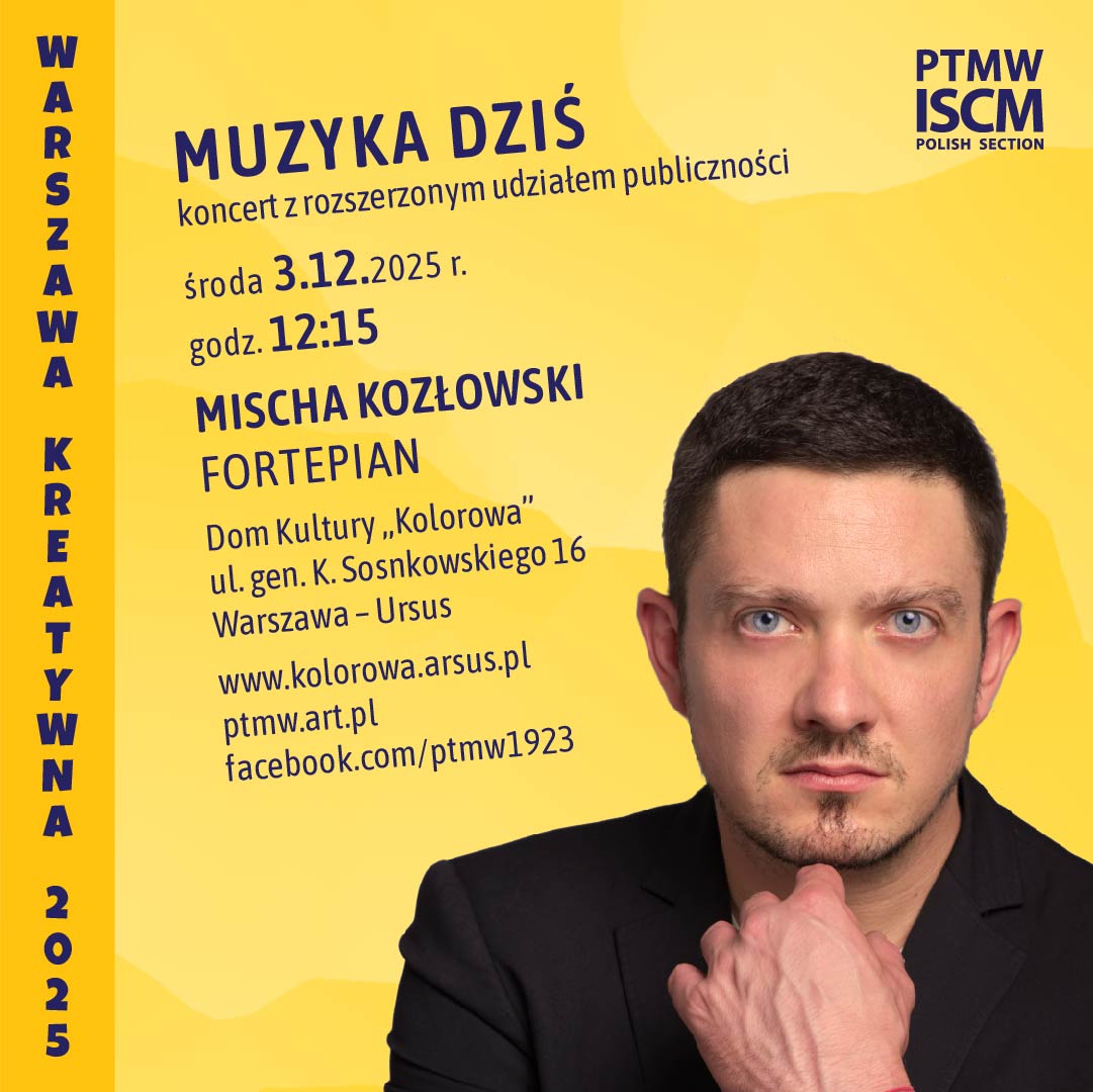 WK Muzyka Dziś 2025 - koncert 03.12 - grafika kwadrat