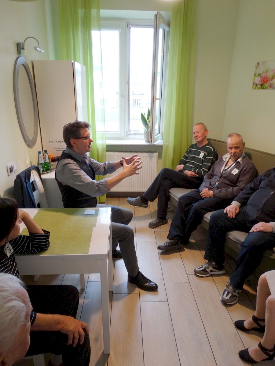 Rafał Grozdew, DPS w Warszawie fot. Iza Kobylańska