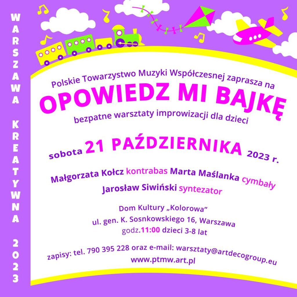 OMB WK 2023 - warsztaty rodzinne 21.10 - grafika IG w. 2