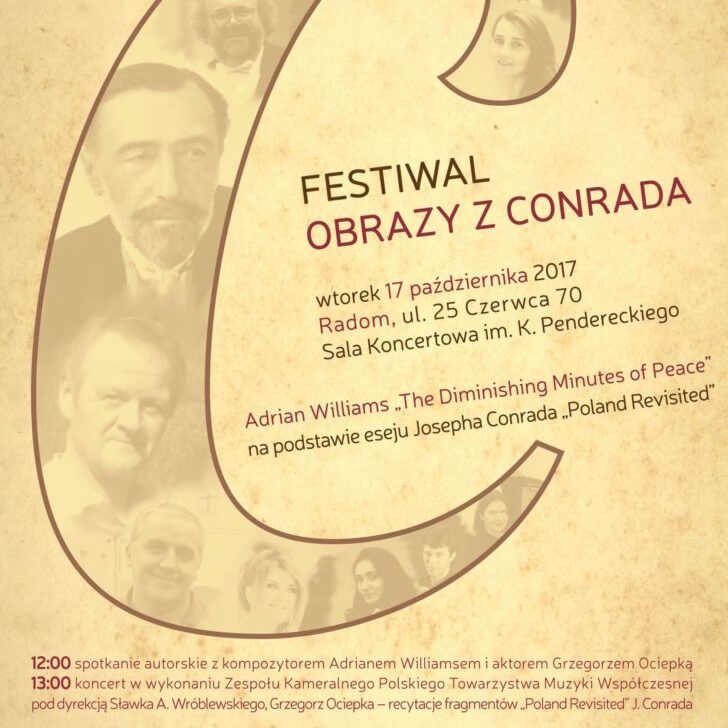 Plakat Festiwalu "Obrazy z Conrada" [17.10.2017]